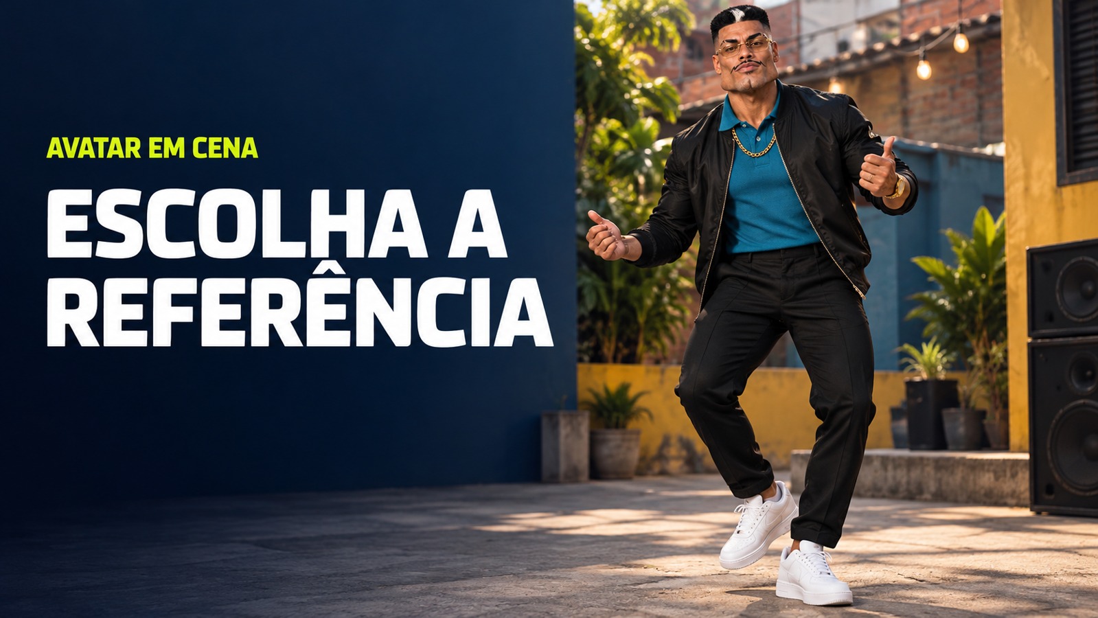 Neco Mandela em uma cena de dança