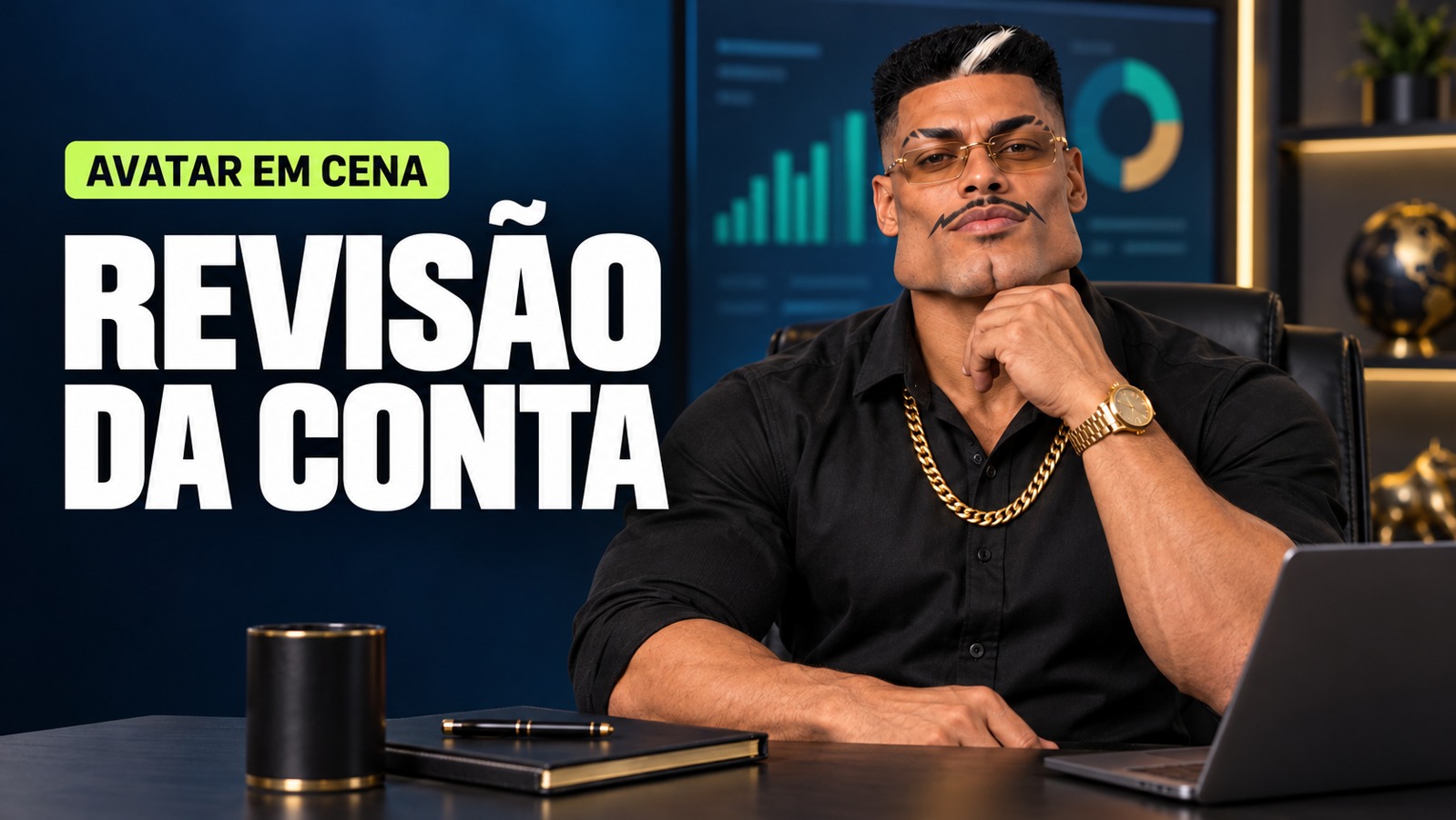 Neco Mandela no estúdio de produção